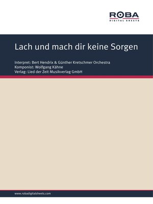 cover image of Lach und mach dir keine Sorgen